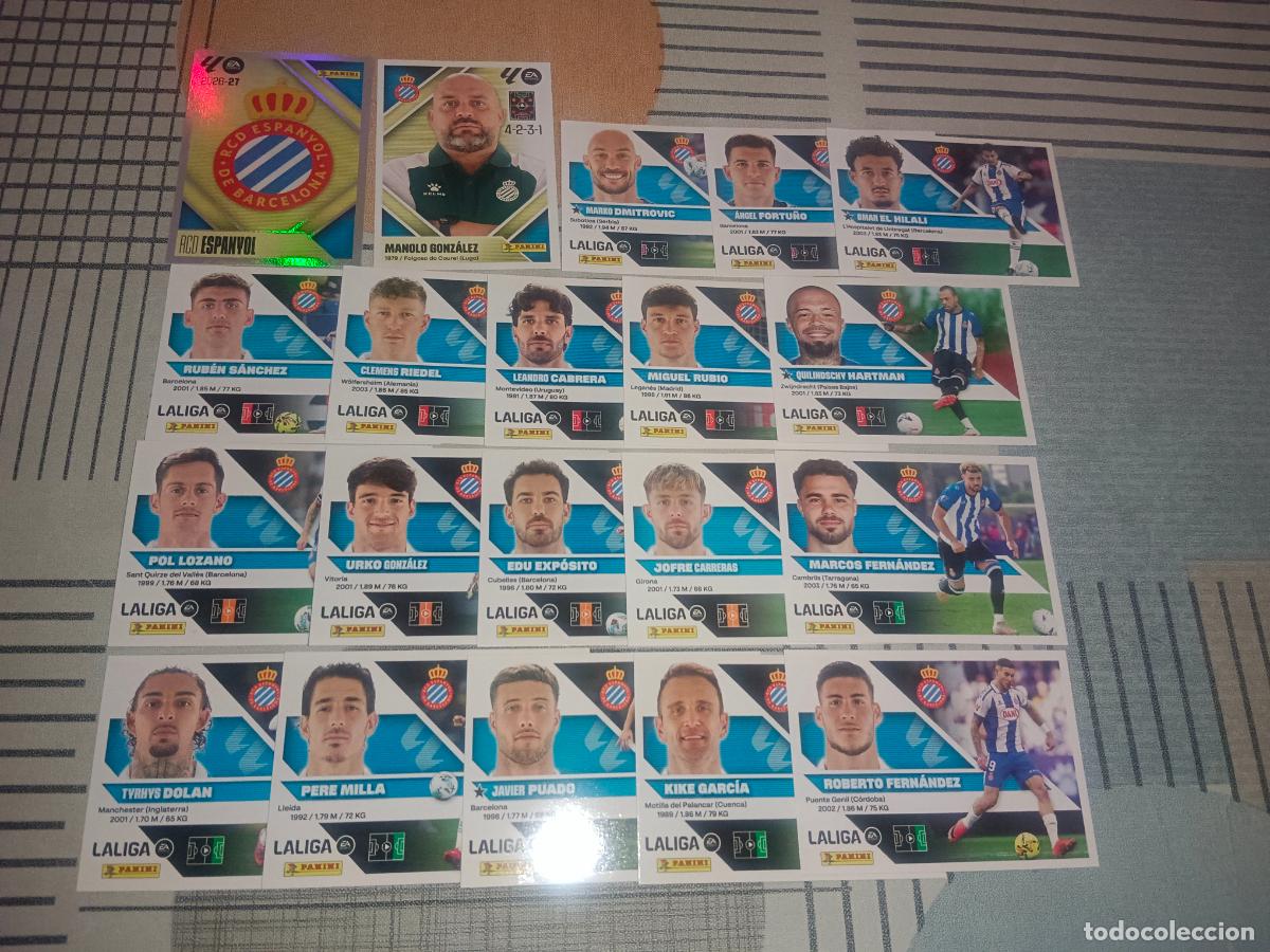 Cartes &agrave; collectionner de Football: TEMPORADA 2026 2027 26 27 EQUIPO ESPA&Ntilde;OL COMPLETO 20 EQUIPO BASICO CROMOS NUEVOS