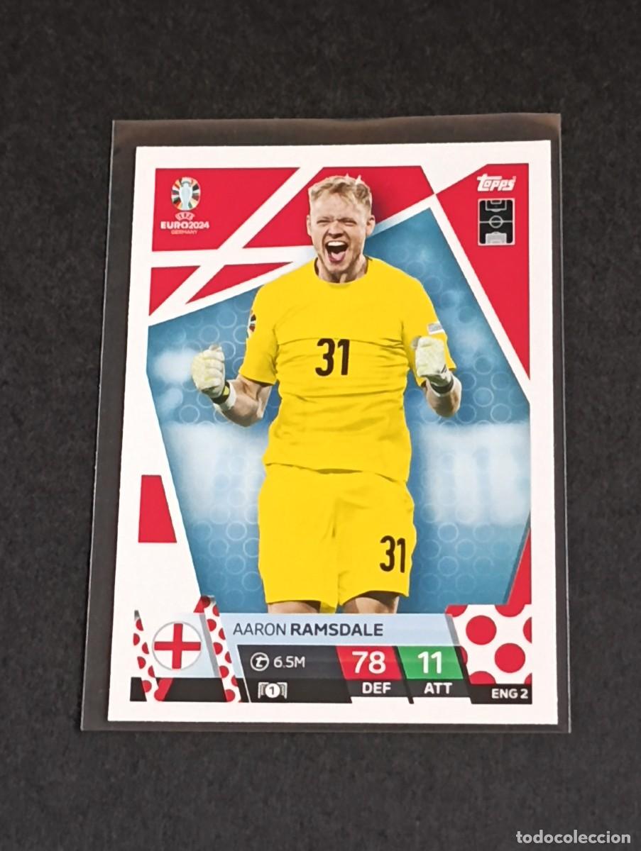 Cromos de f&uacute;tbol: RAMSDALE #ENG 2 ENGLAND INGLATERRA - TOPPS EUROCOPA 2024 MATCH ATTAX - UEFA EURO GERMANY 24 ENG2