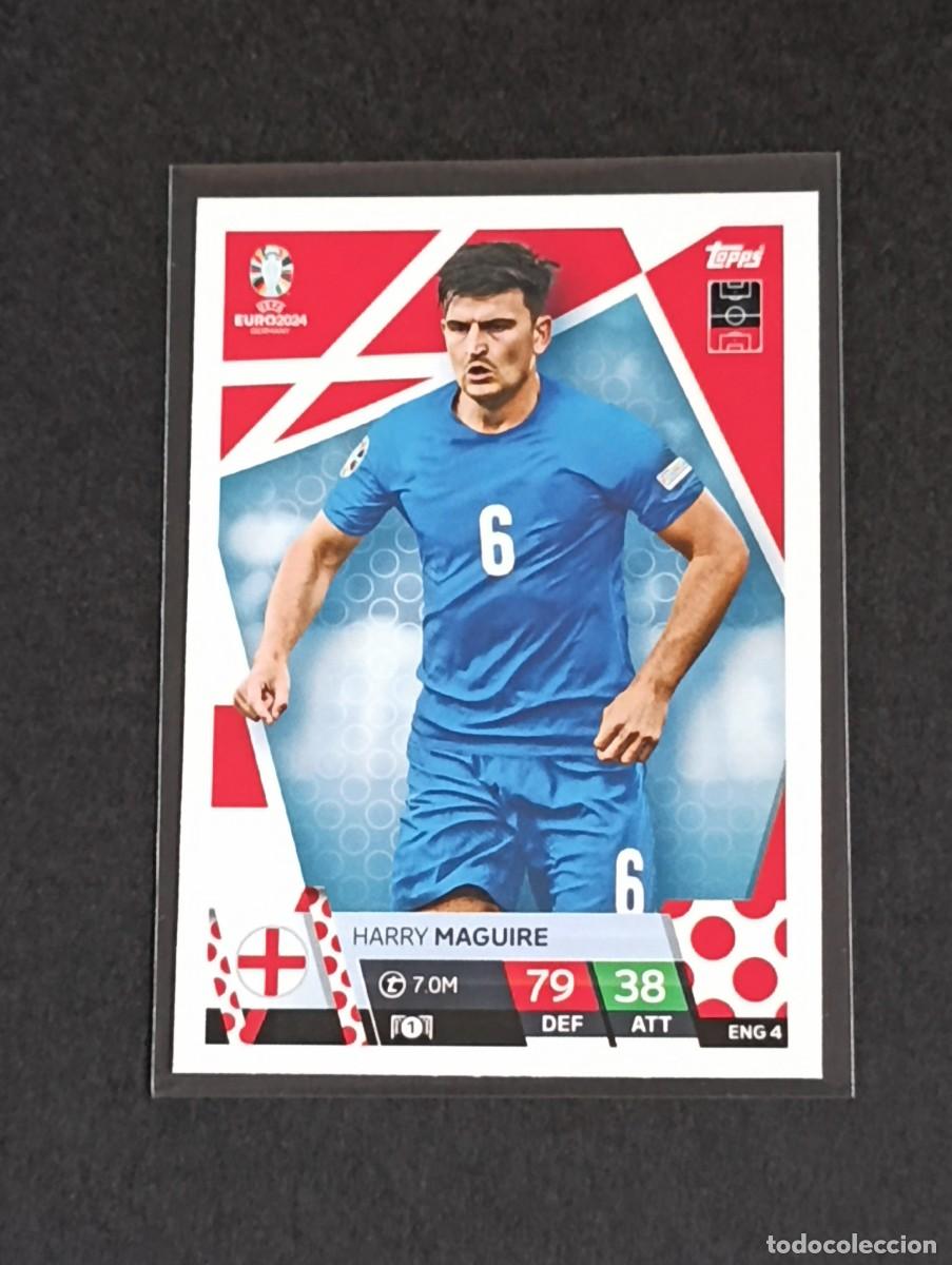 Cromos de f&uacute;tbol: MAGUIRE #ENG 4 ENGLAND INGLATERRA - TOPPS EUROCOPA 2024 MATCH ATTAX - UEFA EURO GERMANY 24 ENG4