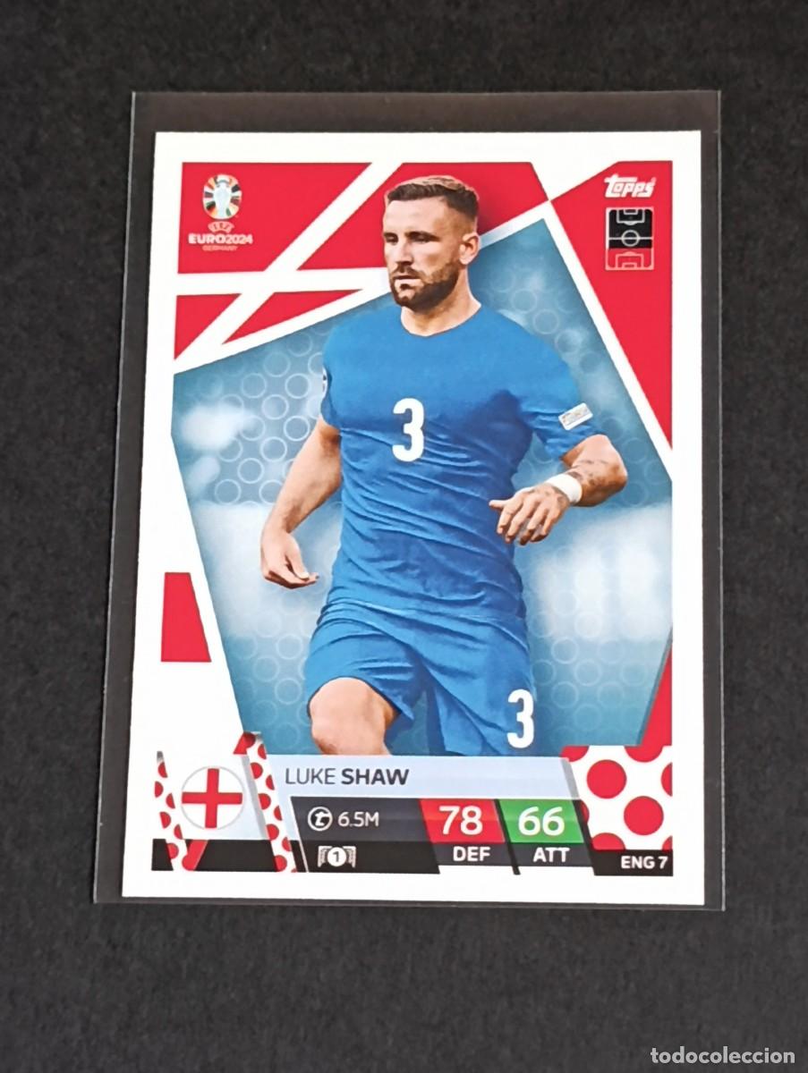 Cromos de f&uacute;tbol: SHAW #ENG 7 ENGLAND INGLATERRA - TOPPS EUROCOPA 2024 MATCH ATTAX - UEFA EURO GERMANY 24 ENG7