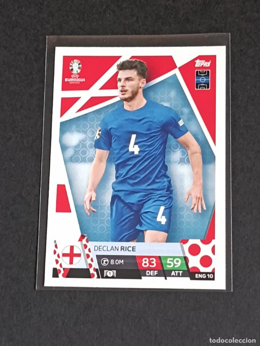 Cromos de f&uacute;tbol: RICE #ENG 10 ENGLAND INGLATERRA - TOPPS EUROCOPA 2024 MATCH ATTAX - UEFA EURO GERMANY 24 ENG10