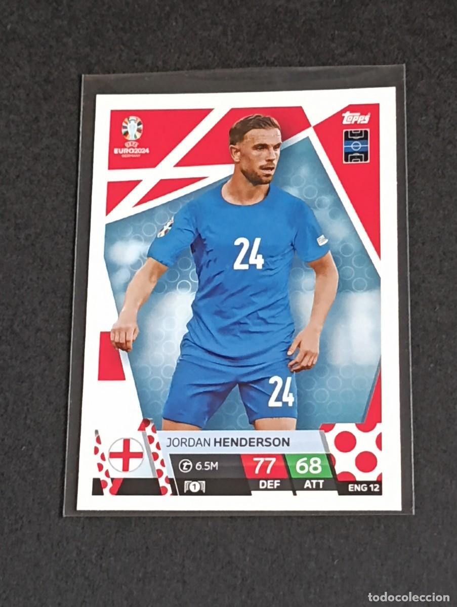 Cromos de f&uacute;tbol: HENDERSON #ENG 12 ENGLAND INGLATERRA - TOPPS EUROCOPA 2024 MATCH ATTAX - UEFA EURO GERMANY 24 ENG12