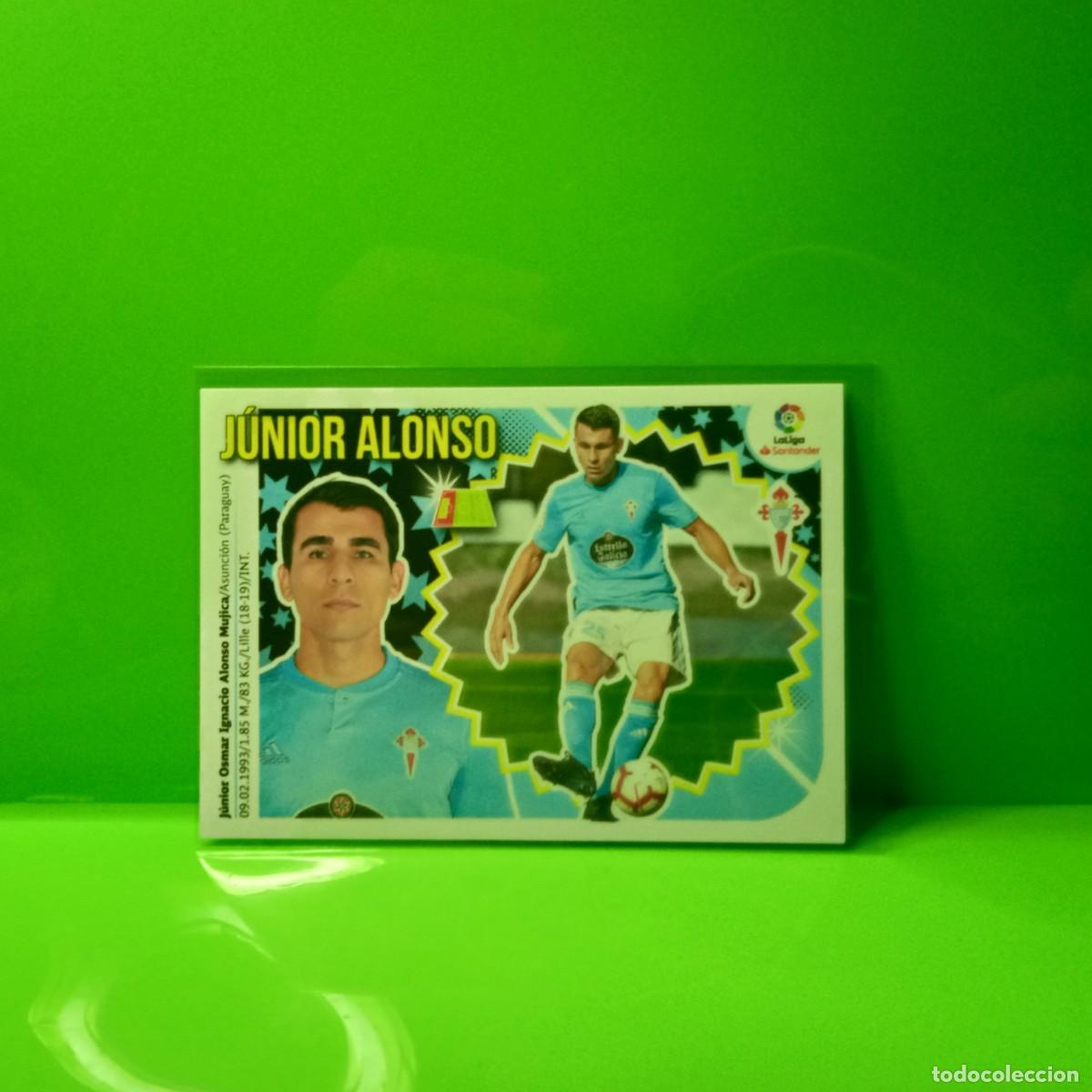 Cromos de f&uacute;tbol: EDICIONES ESTE 2018 2019 18 19 (&Uacute;LTIMOS FICHAJES) 46 J&Uacute;NIOR ALONSO CELTA DE VIGO (4&ordf; EDICI&Oacute;N)