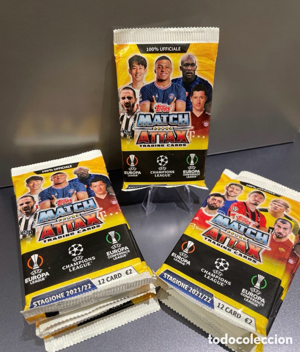 Cartes &agrave; collectionner de Football: 10 sobres Match Attax 2021-22 2021 2022 Topps 120 cards