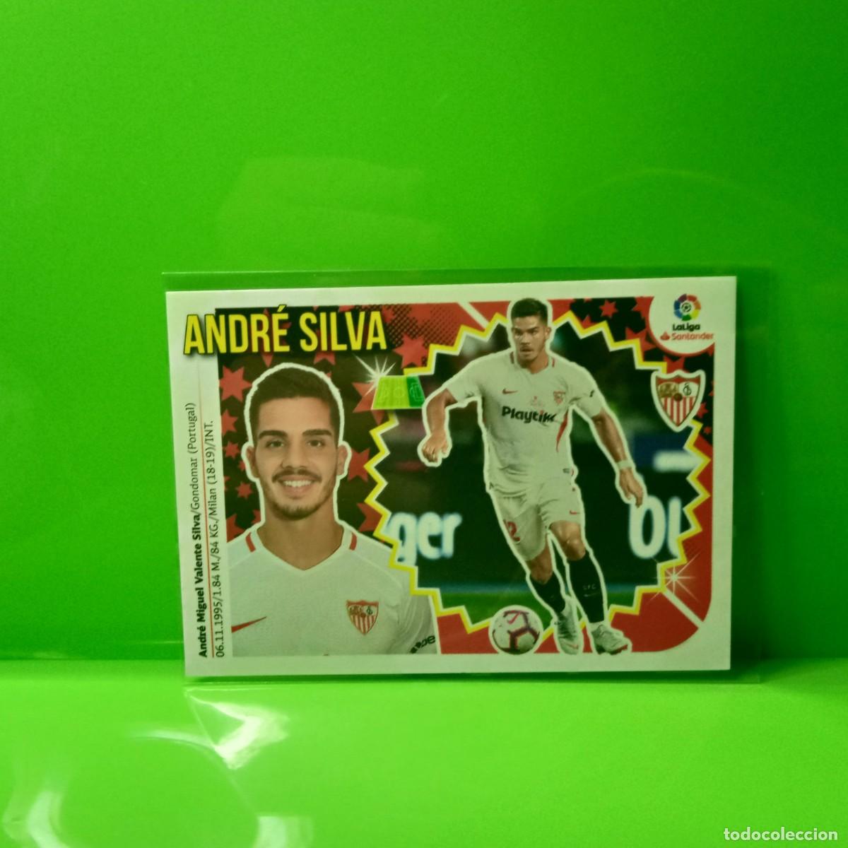 Cromos de f&uacute;tbol: EDICIONES ESTE 2018 2019 18 19 (&Uacute;LTIMOS FICHAJES) 49 ANDR&Eacute; SILVA SEVILLA FC (4&ordf; EDICI&Oacute;N)