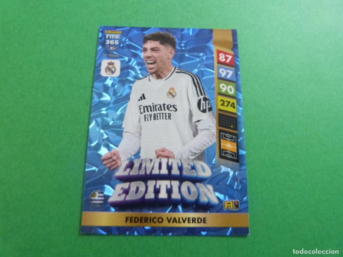 Cromos de f&uacute;tbol: TRADING CARD FUTBOL VALVERDE REAL MADRID C.F. EDICION LIMITADA FIFA 365 ADRENALYN XL 2024-2025/24-25