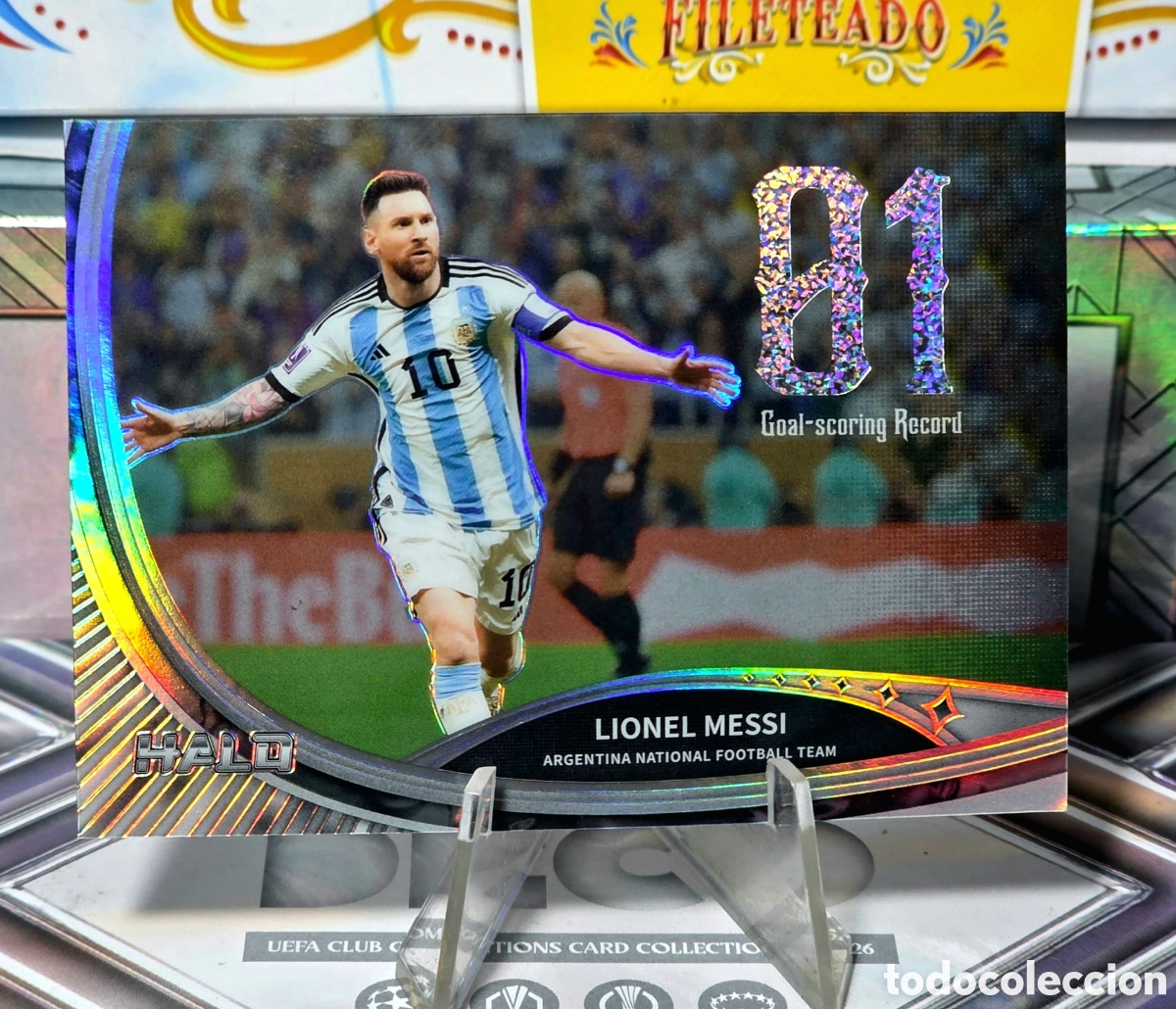 Cromos de f&uacute;tbol: Lionel Messi Halo Herock #01
