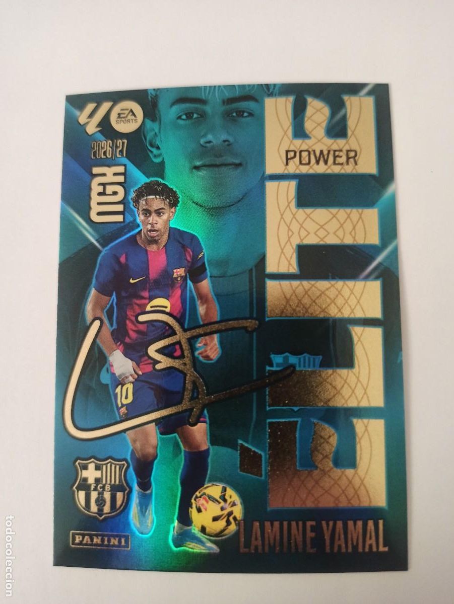 Cromos de f&uacute;tbol: Lamine Yamal 9P 9 P - Barcelona - ELITE POWER - MEGACRACKS 2026 2027 - 26 27 - MGK - PANINI