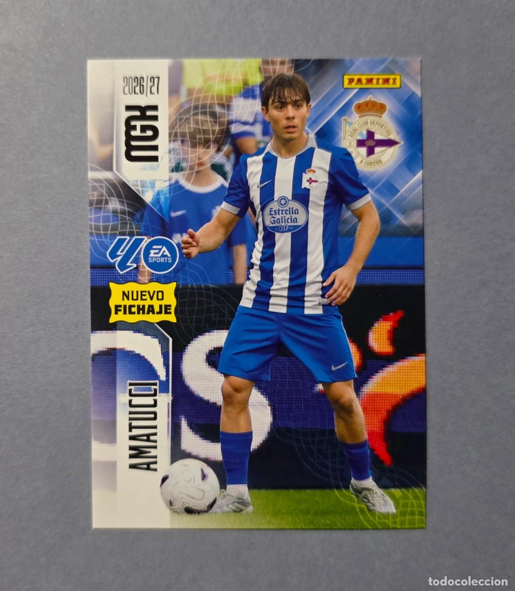 Cromos de f&uacute;tbol: 452 AMATUCCI (NUEVO FICHAJE) - DEPORTIVO CORU&Ntilde;A - MEGACRACKS 2026-27 - MGK 26/27 (NUEVO)