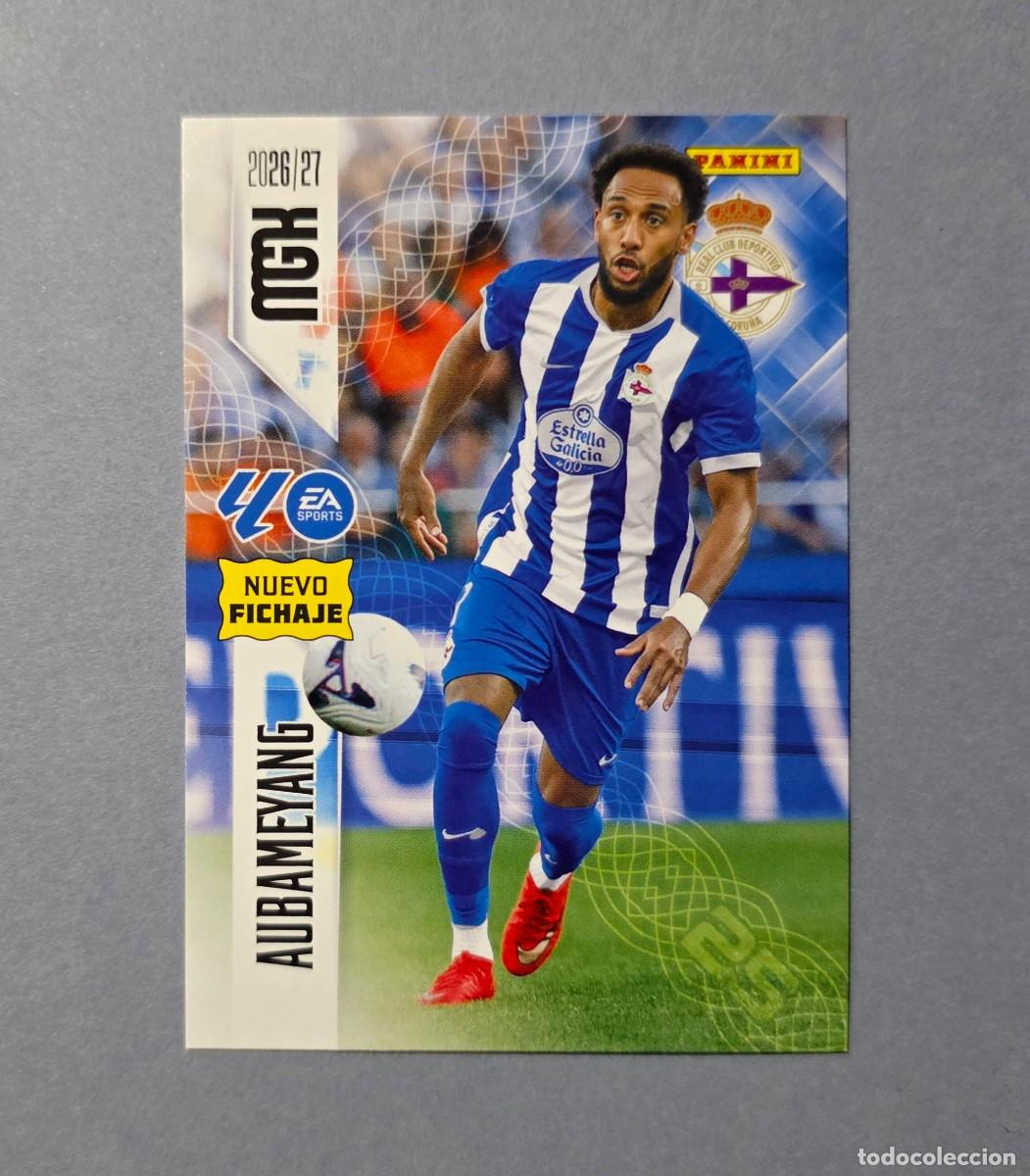 Cromos de f&uacute;tbol: 485 AUBAMEYANG (NUEVO FICHAJE) - DEPORTIVO CORU&Ntilde;A - MEGACRACKS 2026-27 - MGK 26/27 (NUEVO)