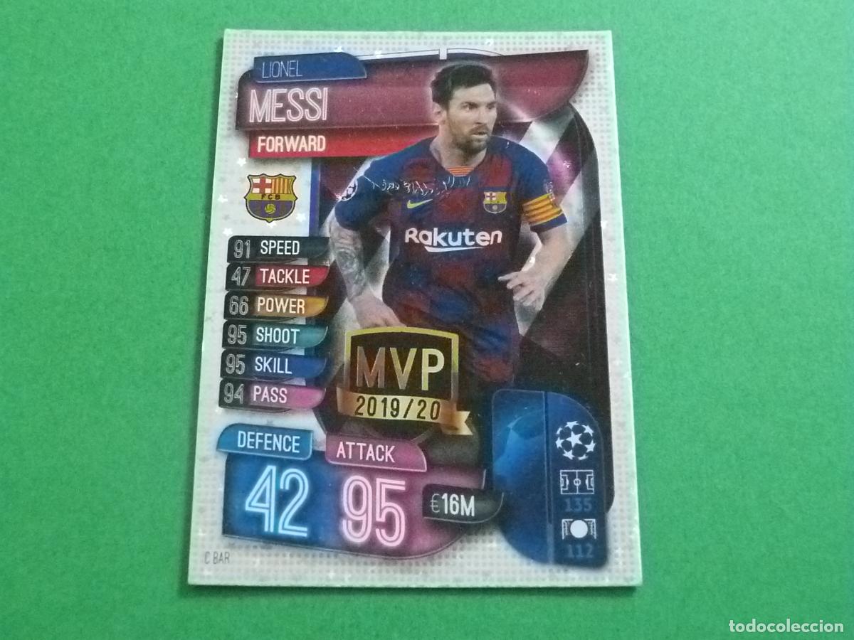 Cromos de f&uacute;tbol: TRADING CARD FUTBOL MESSI F.C.BARCELONA MATCH ATTAX CHAMPIONS LEAGUE 19-20 TOPPS