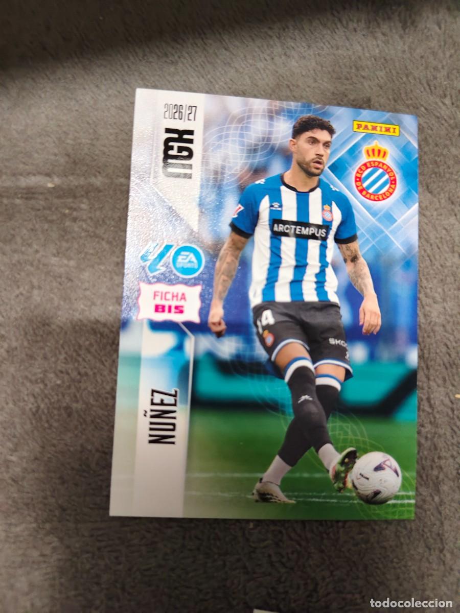 Cromos de f&uacute;tbol: 167 BIS UNAI NU&Ntilde;EZ RCD ESPANYOL MEGACRACKS MGK 2026 27 167BIS FICHAS BIS 26 2027 PANINI AAW