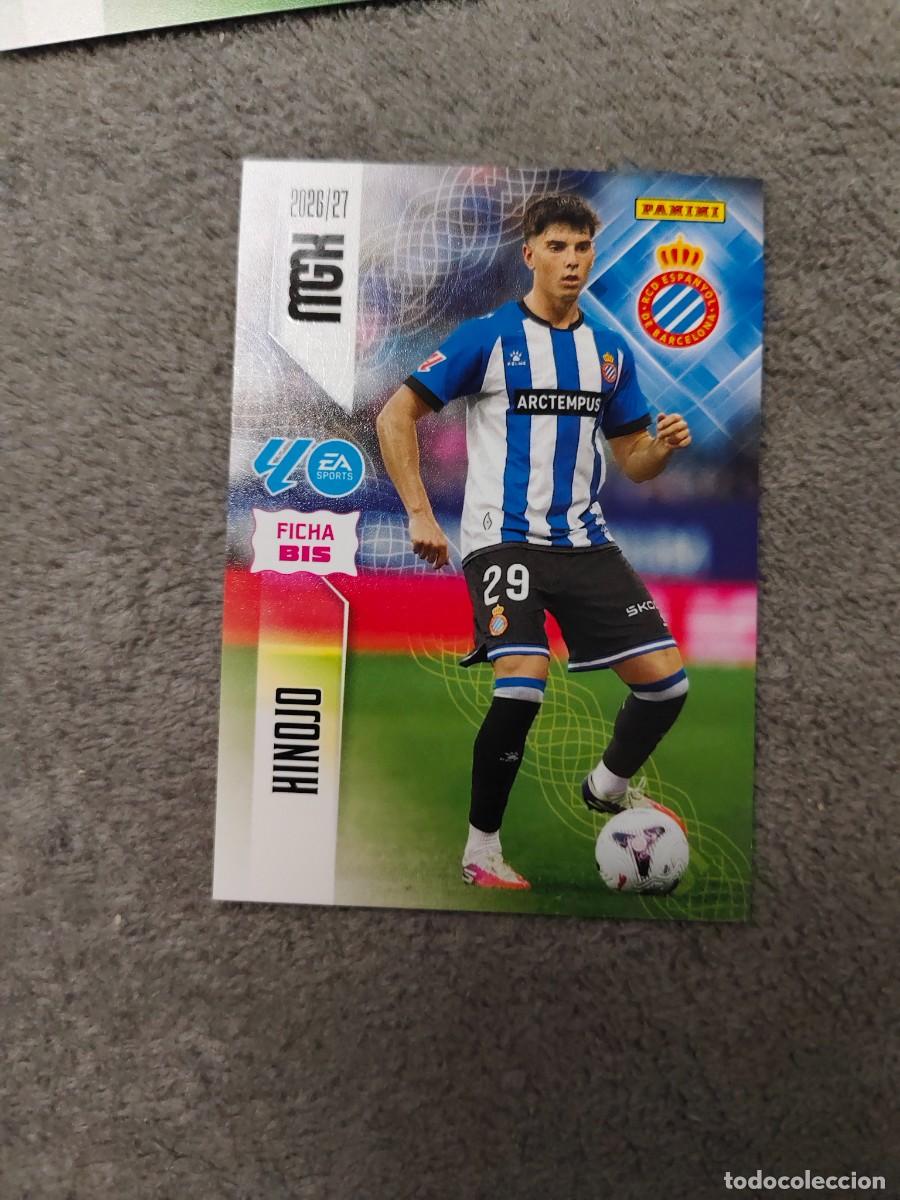 Cromos de f&uacute;tbol: 170 BIS HINOJO RCD ESPANYOL MEGACRACKS MGK 2026 27 170BIS FICHAS BIS 26 2027 PANINI AAW