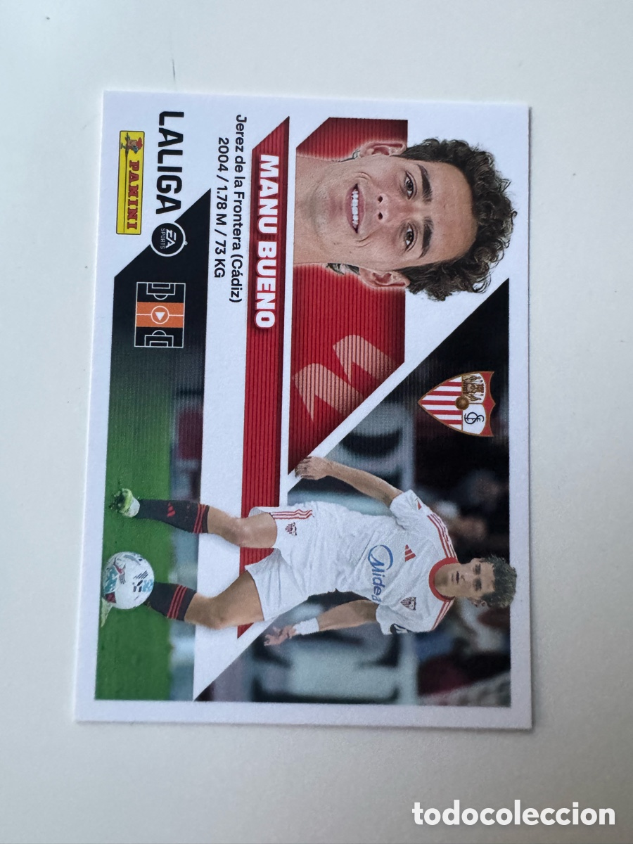 Cromos de f&uacute;tbol: PANINI LIGA ESTE 2026-2027 26 27 &ndash; N&ordm; 16 &ndash; Manu Bueno Sevilla FC