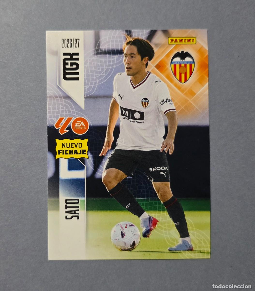 Cromos de f&uacute;tbol: 453 SATO (NUEVO FICHAJE) - VALENCIA - MEGACRACKS 2026-27 - MGK 26/27 (NUEVO)