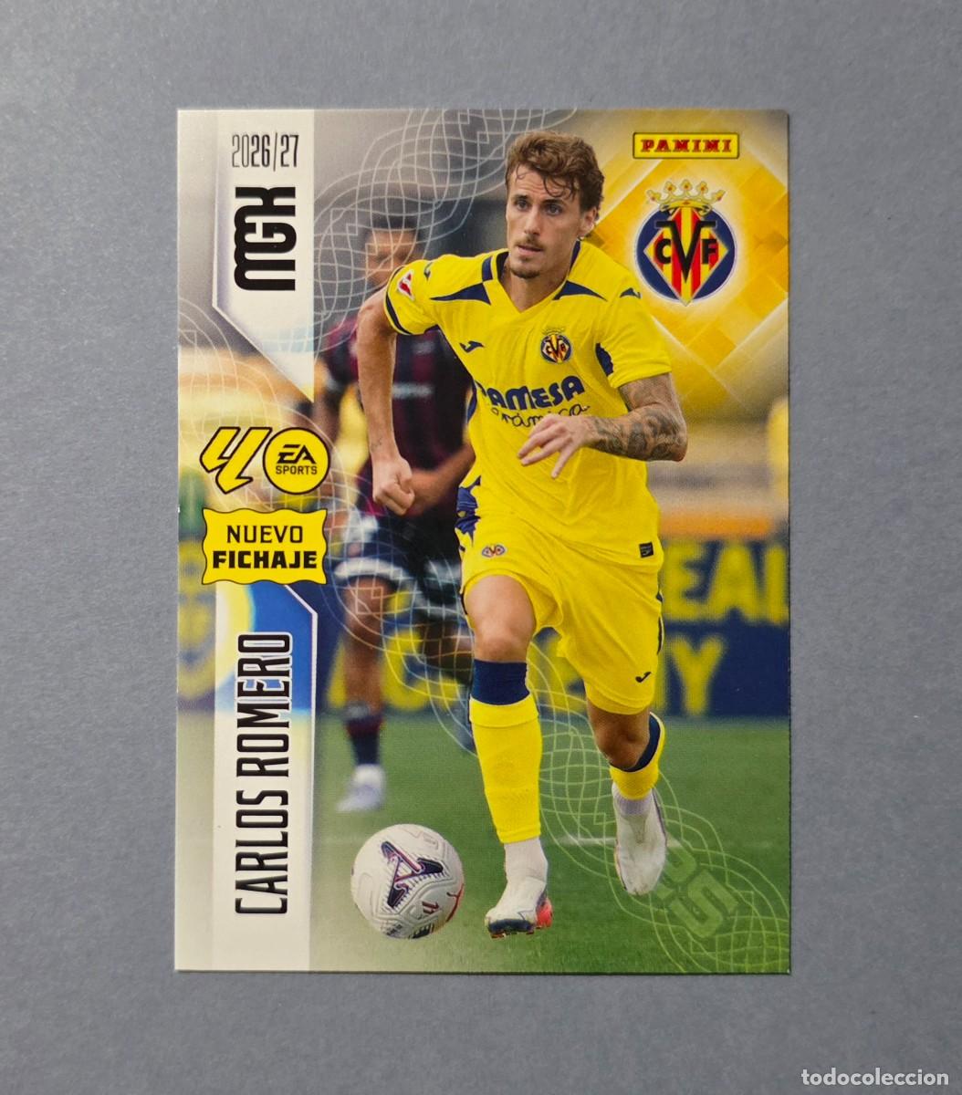 Cromos de f&uacute;tbol: 466 CARLOS ROMERO (NUEVO FICHAJE) - VILLARREAL - MEGACRACKS 2026-27 - MGK 26/27 (NUEVO)