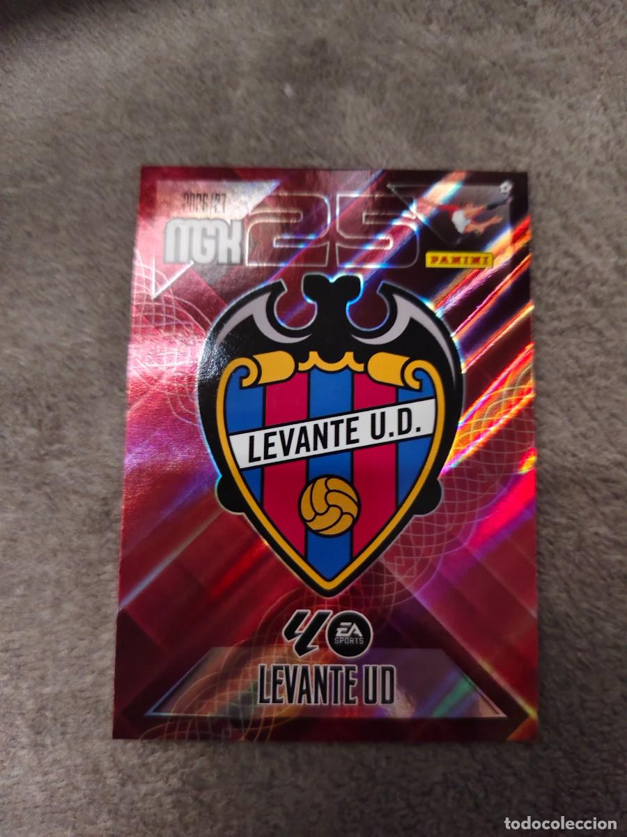 Cromos de f&uacute;tbol: 199 MEGACRACKS MGK 2026 27 ESCUDO LEVANTE UD BASE CARD 26 2027 PANINI AAW