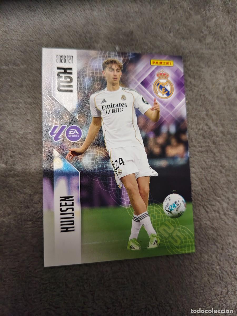 Cromos de f&uacute;tbol: 222 MEGACRACKS MGK 2026 27 HUIJSEN REAL MADRID CF BASE CARD 26 2027 PANINI AAW