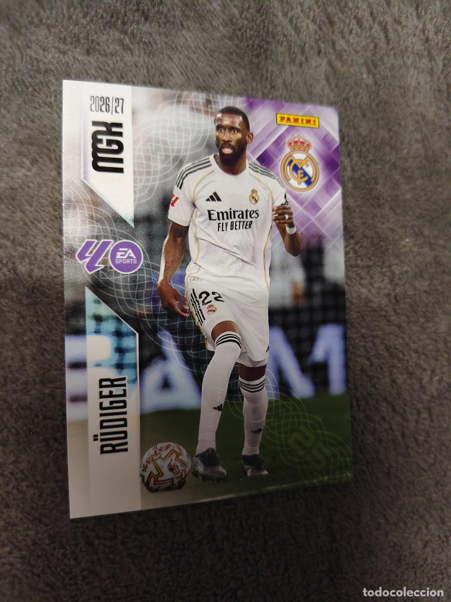 Cromos de f&uacute;tbol: 223 MEGACRACKS MGK 2026 27 R&Uuml;DIGER REAL MADRID CF BASE CARD 26 2027 PANINI AAW