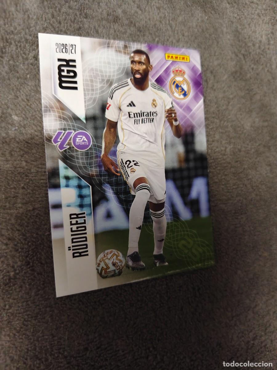 Cromos de f&uacute;tbol: 223 MEGACRACKS MGK 2026 27 R&Uuml;DIGER REAL MADRID CF BASE CARD 26 2027 PANINI AAW