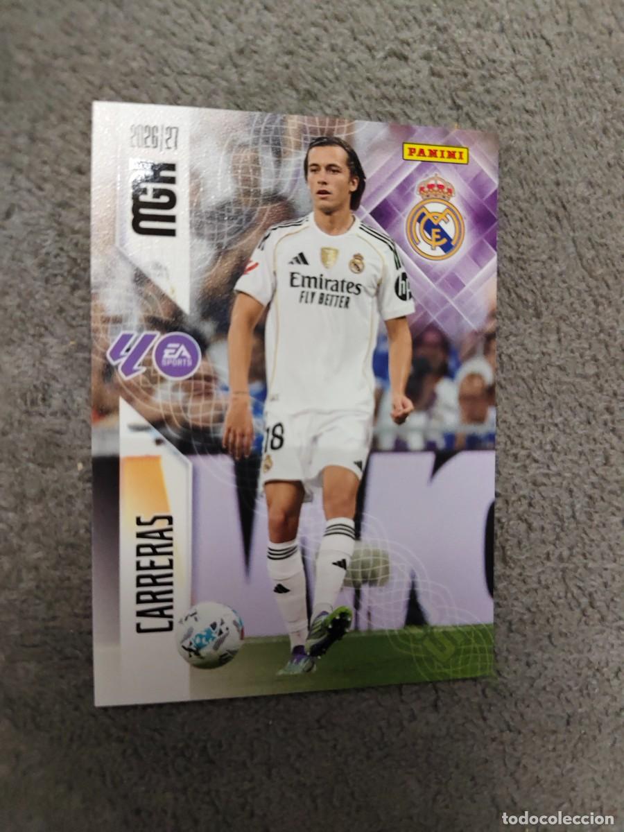 Cromos de f&uacute;tbol: 224 MEGACRACKS MGK 2026 27 CARRERAS REAL MADRID CF BASE CARD 26 2027 PANINI AAW