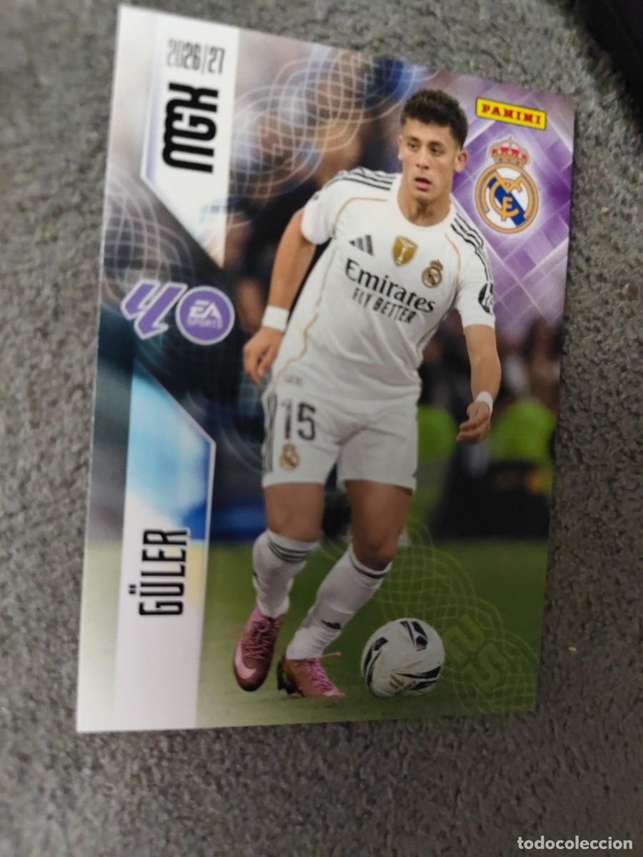 Cromos de f&uacute;tbol: 229 MEGACRACKS MGK 2026 27 ARDA G&Uuml;LER REAL MADRID CF BASE CARD 26 2027 PANINI AAW