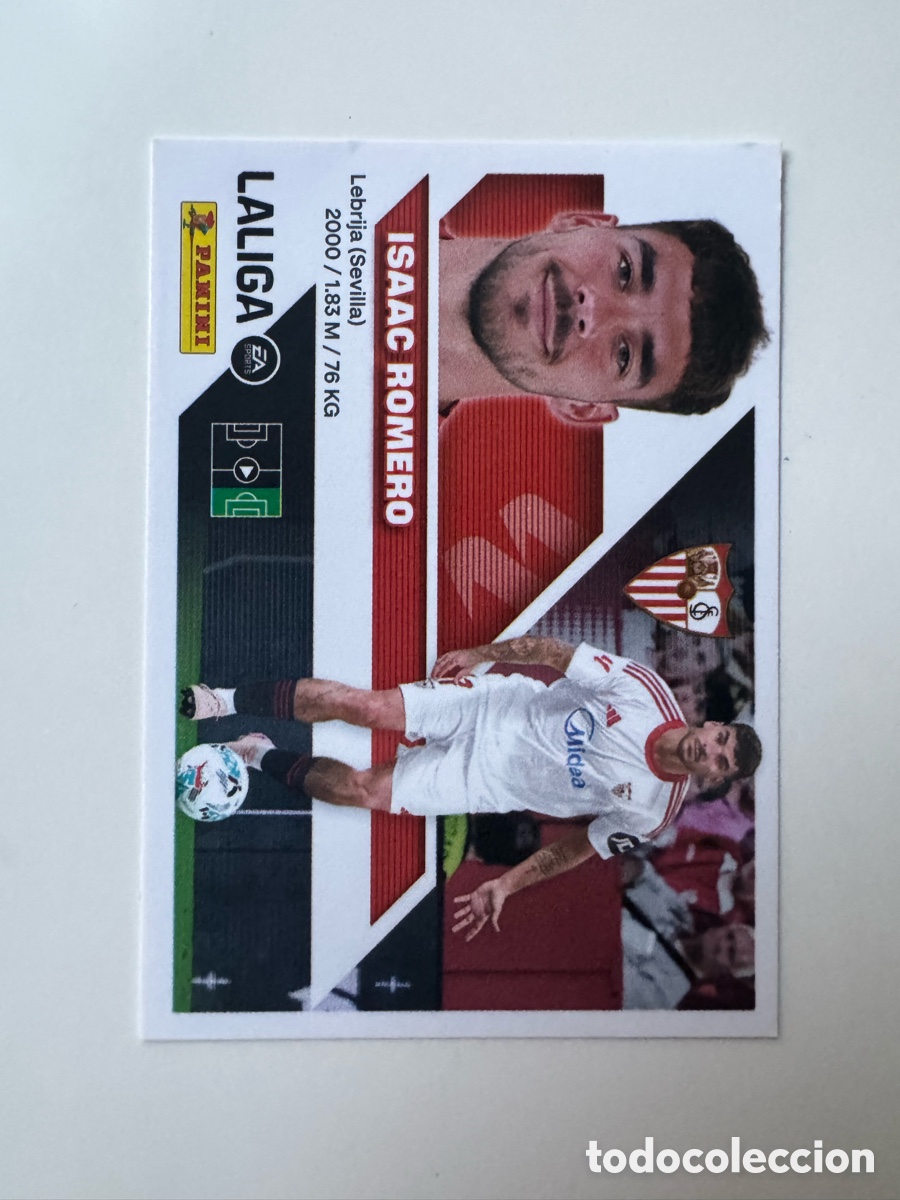 Cromos de f&uacute;tbol: PANINI LIGA ESTE 2026-2027 26 27 &ndash; N&ordm; 20 &ndash; Isaac Romero Sevilla FC