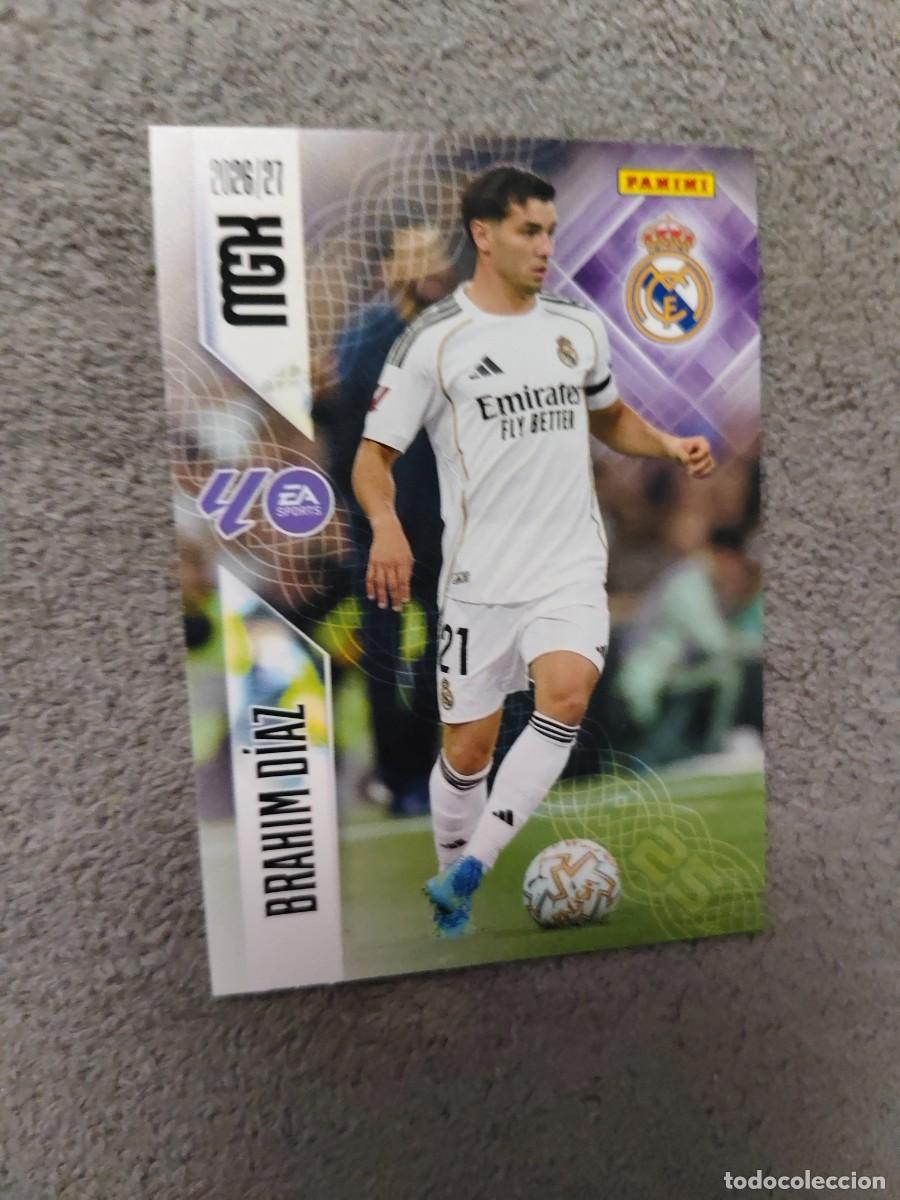Cromos de f&uacute;tbol: 230 MEGACRACKS MGK 2026 27 BRAHIM D&Iacute;AZ REAL MADRID CF BASE CARD 26 2027 PANINI AAW
