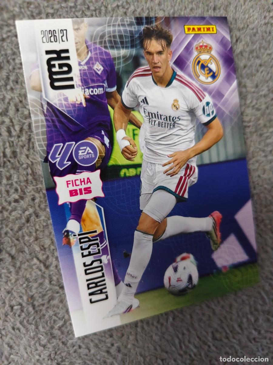 Football Stickers: 233 BIS CARLOS ESP&Iacute; REAL MADRID CF MEGACRACKS MGK 2026 27 233BIS FICHAS BIS 26 2027 PANINI AAW
