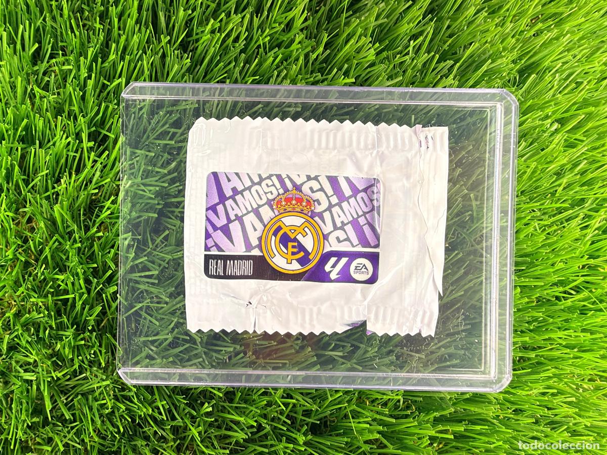 Cromos de f&uacute;tbol: Escudo Real Madrid CF &iexcl;Vamos! Chicles Liga 26 27