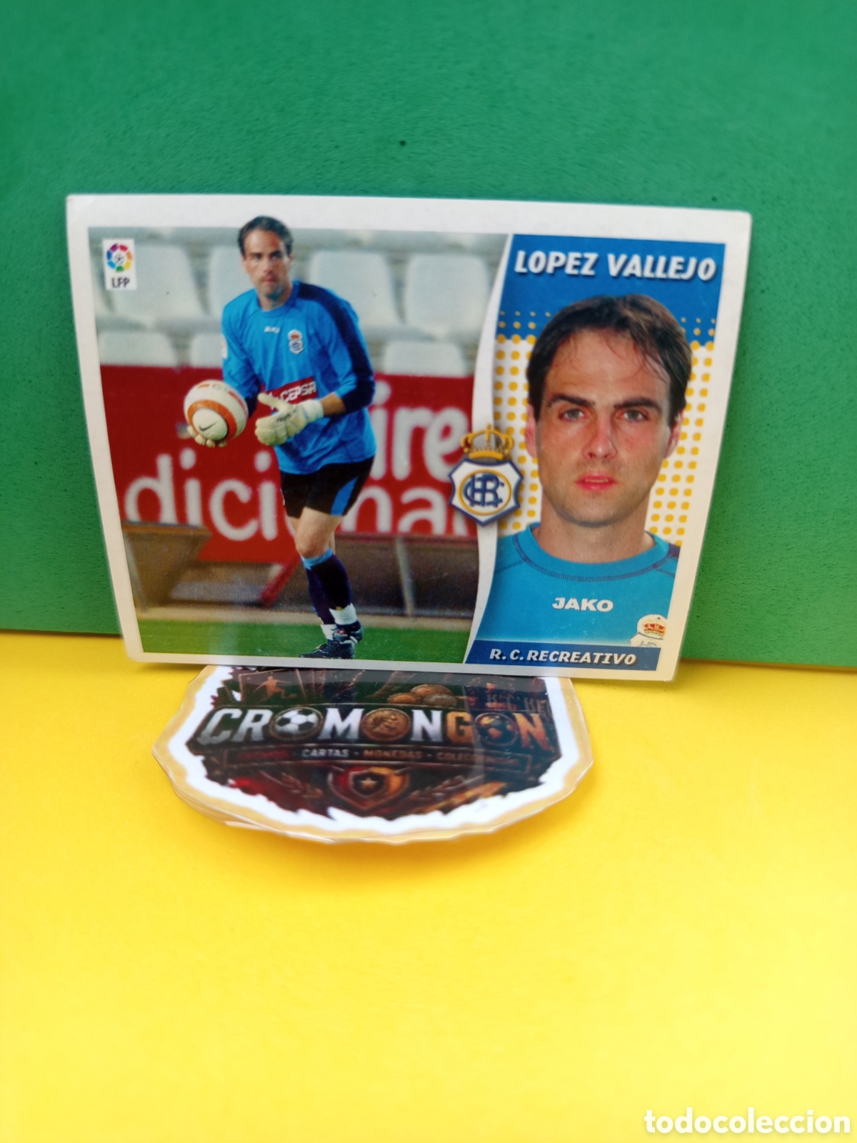 Fu&szlig;ball-Sticker: ❇️ CROMO ⚽ L&Oacute;PEZ VALLEJO RECREATIVO DE HUELVA LIGA 2006 2007 06 07 ED ESTE SIN PEGAR ❇️
