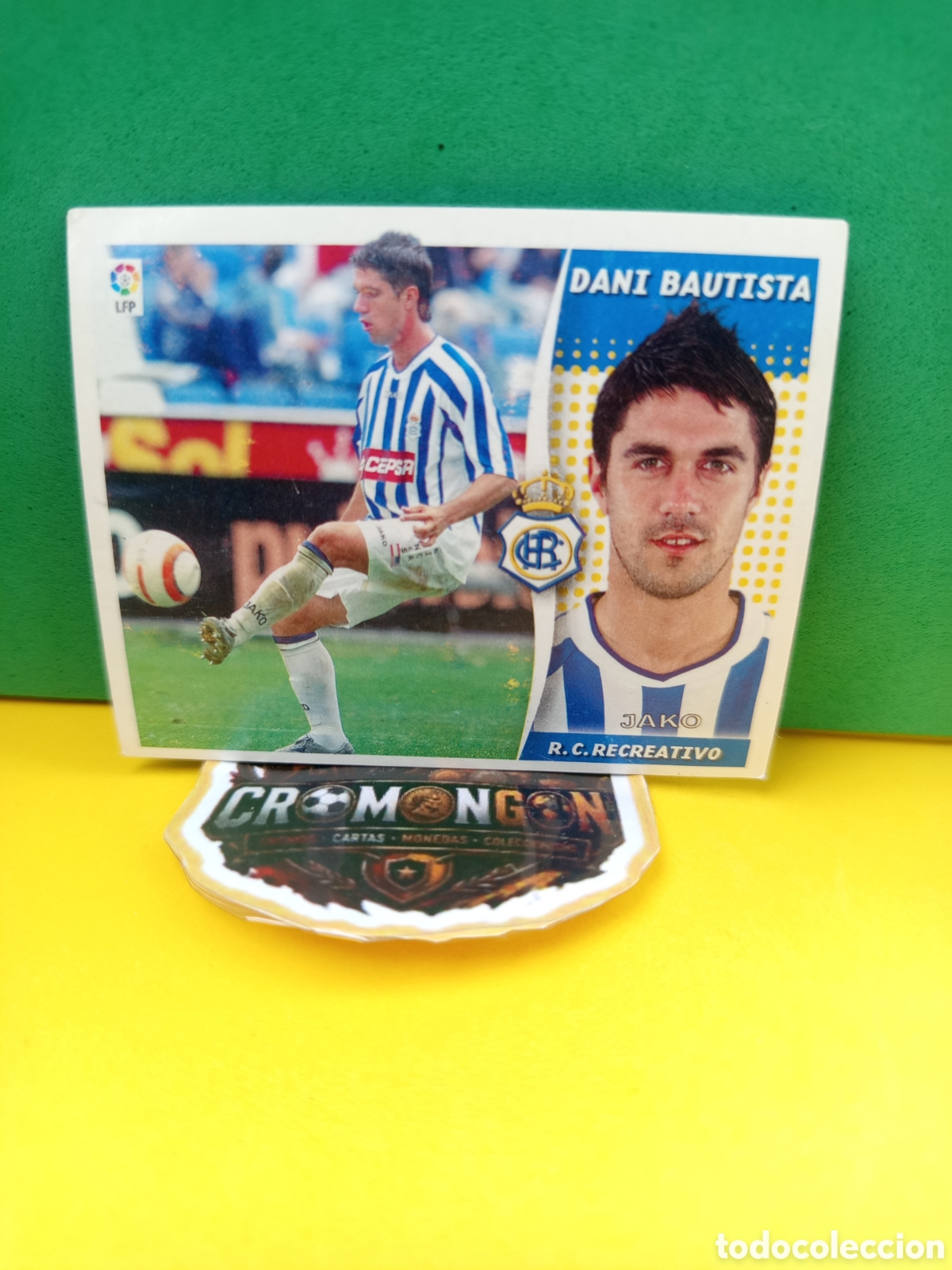 Fu&szlig;ball-Sticker: ❇️ CROMO ⚽ DANI BAUTISTA RECREATIVO DE HUELVA LIGA 2006 2007 06 07 ED ESTE SIN PEGAR ❇️