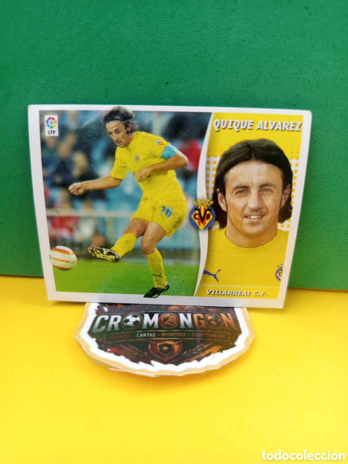 Fu&szlig;ball-Sticker: ❇️ CROMO ⚽ QUIQUE &Aacute;LVAREZ VILLARREAL LIGA 2006 2007 06 07 ED ESTE SIN PEGAR ❇️