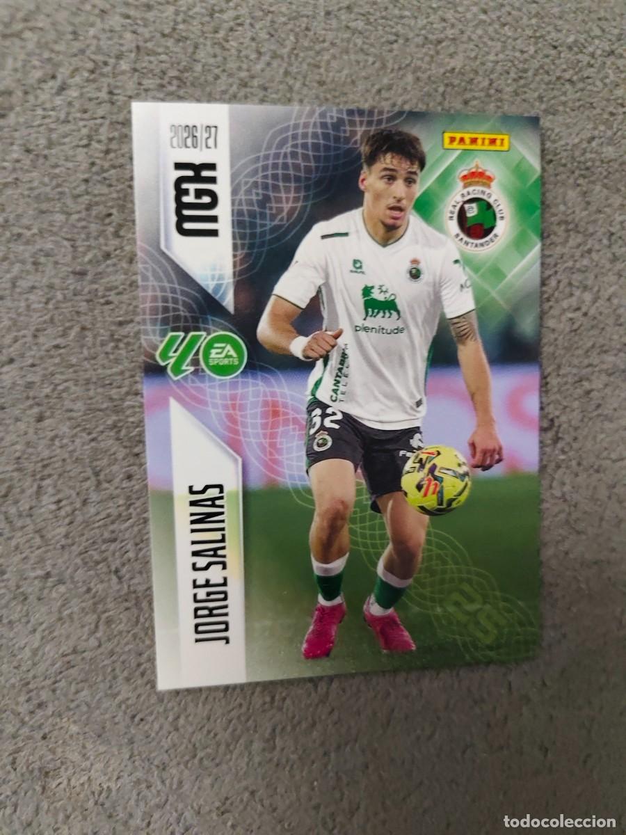 Cromos de f&uacute;tbol: 279 MEGACRACKS MGK 2026 27 JORGE SALINAS RACING DE SANTANDER BASE CARD 26 2027 PANINI AAW