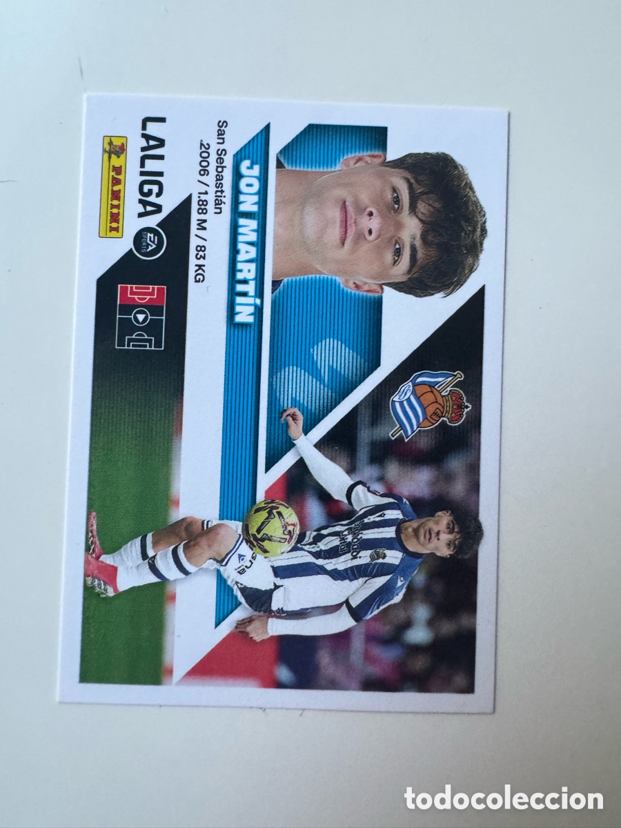 Cromos de f&uacute;tbol: PANINI LIGA ESTE 2026-2027 26 27 &ndash; N&ordm; 7 &ndash; Jon Martin Real Sociedad
