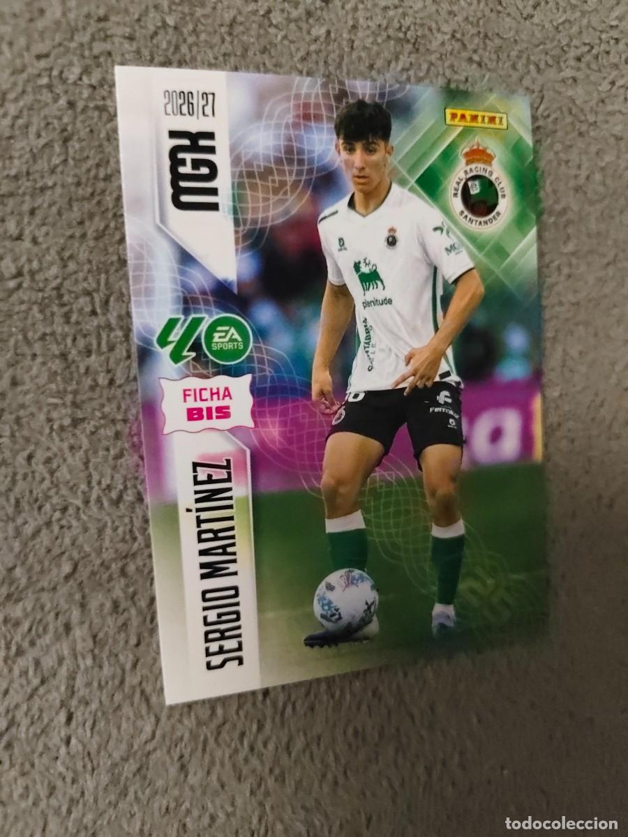 Cromos de f&uacute;tbol: 283 BIS SERGIO MART&Iacute;NEZ RACING DE SANTANDER MEGACRACKS MGK 2026 27 FICHAS BIS 26 2027 PANINI AAW