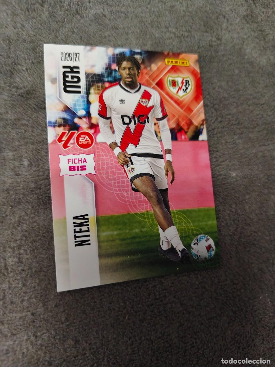 Football Stickers: 297 BIS NTEKA RAYO VALLECANO MEGACRACKS MGK 2026 27 297BIS FICHAS BIS 26 2027 PANINI AAW