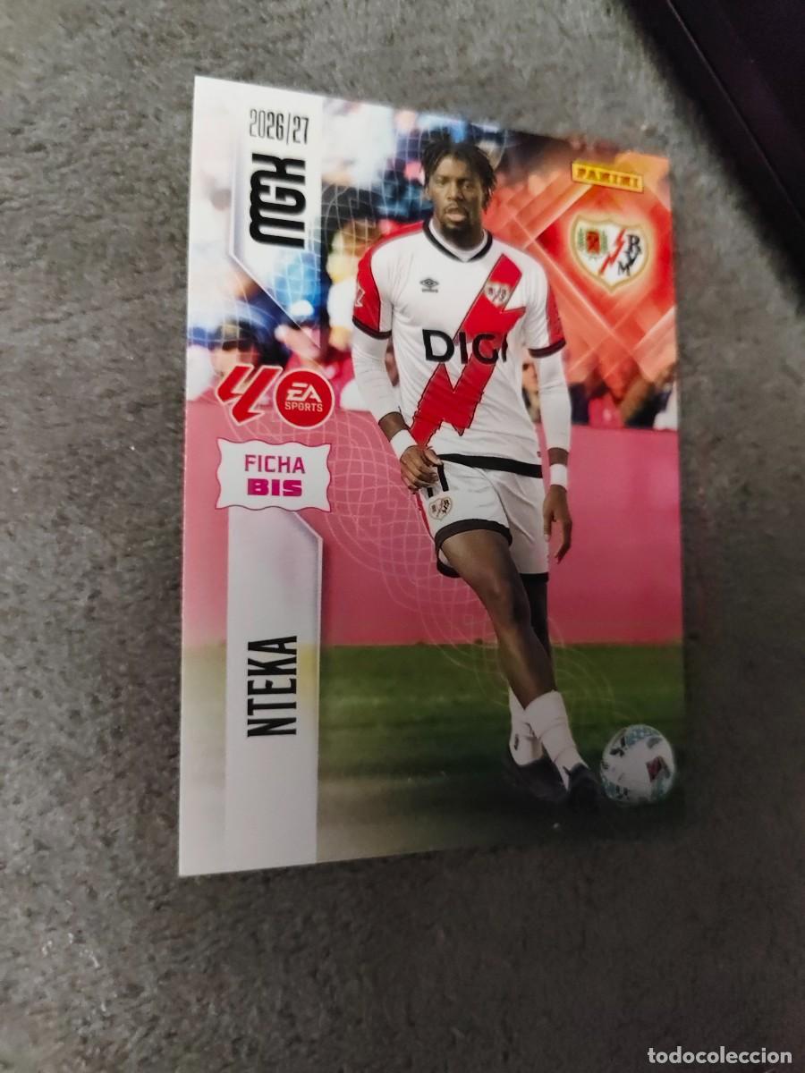 Football Stickers: 297 BIS NTEKA RAYO VALLECANO MEGACRACKS MGK 2026 27 297BIS FICHAS BIS 26 2027 PANINI AAW