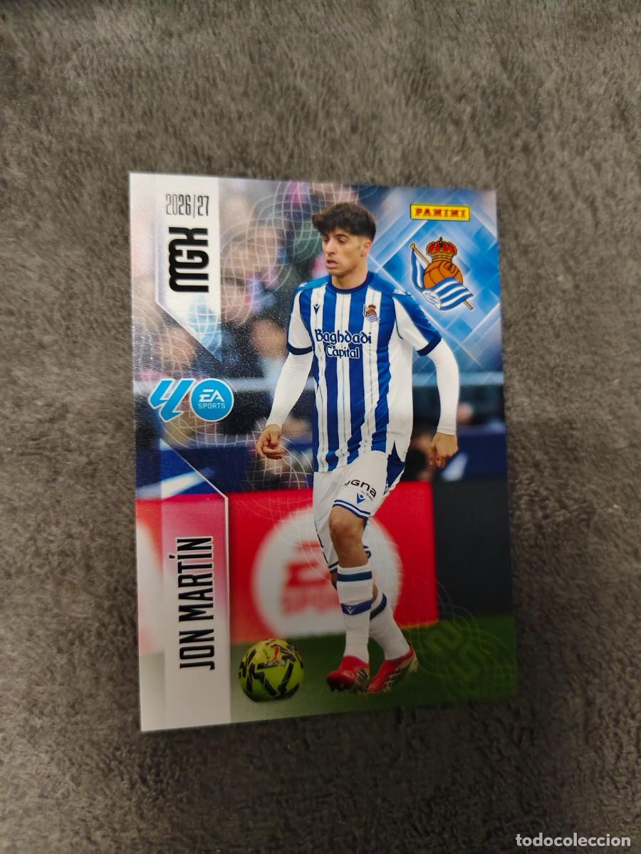 Figurine di Calcio: 311 MEGACRACKS MGK 2026 27 JON MART&Iacute;N REAL SOCIEDAD BASE CARD 26 2027 PANINI AAW