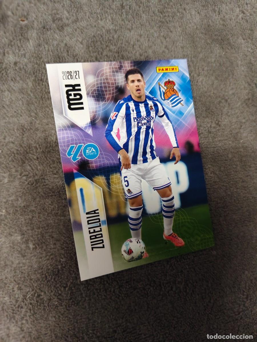 Figurine di Calcio: 312 MEGACRACKS MGK 2026 27 ZUBELDIA REAL SOCIEDAD BASE CARD 26 2027 PANINI AAW
