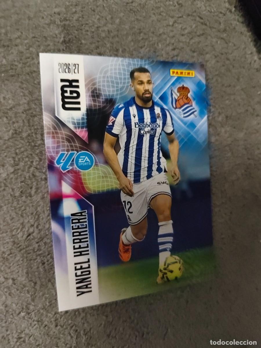 Cromos de f&uacute;tbol: 318 MEGACRACKS MGK 2026 27 YANGEL HERRERA REAL SOCIEDAD BASE CARD 26 2027 PANINI AAW
