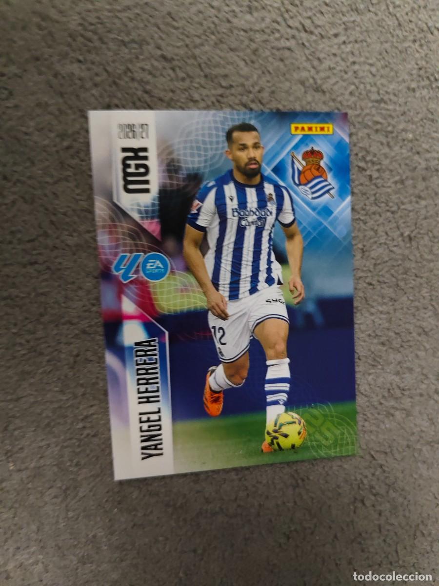 Cromos de f&uacute;tbol: 318 MEGACRACKS MGK 2026 27 YANGEL HERRERA REAL SOCIEDAD BASE CARD 26 2027 PANINI AAW