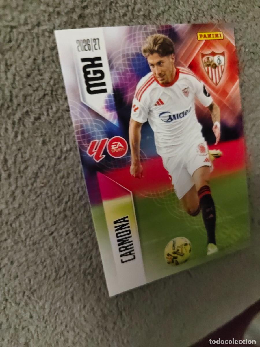 Cromos de f&uacute;tbol: 328 MEGACRACKS MGK 2026 27 CARMONA SEVILLA FC BASE CARD 26 2027 PANINI AAW