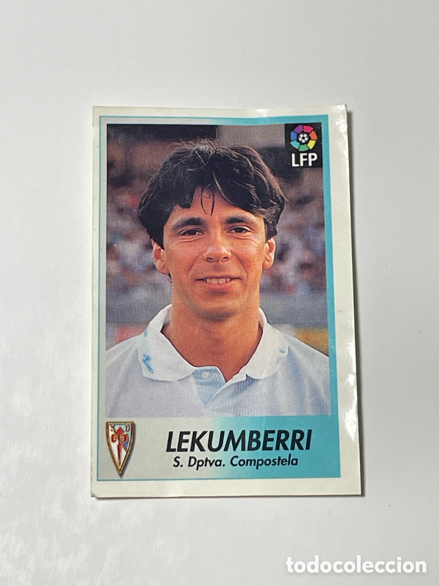 Cromos de f&uacute;tbol: &Aacute;ngel Lekumberri Compostela 96/97 Bollycao #62