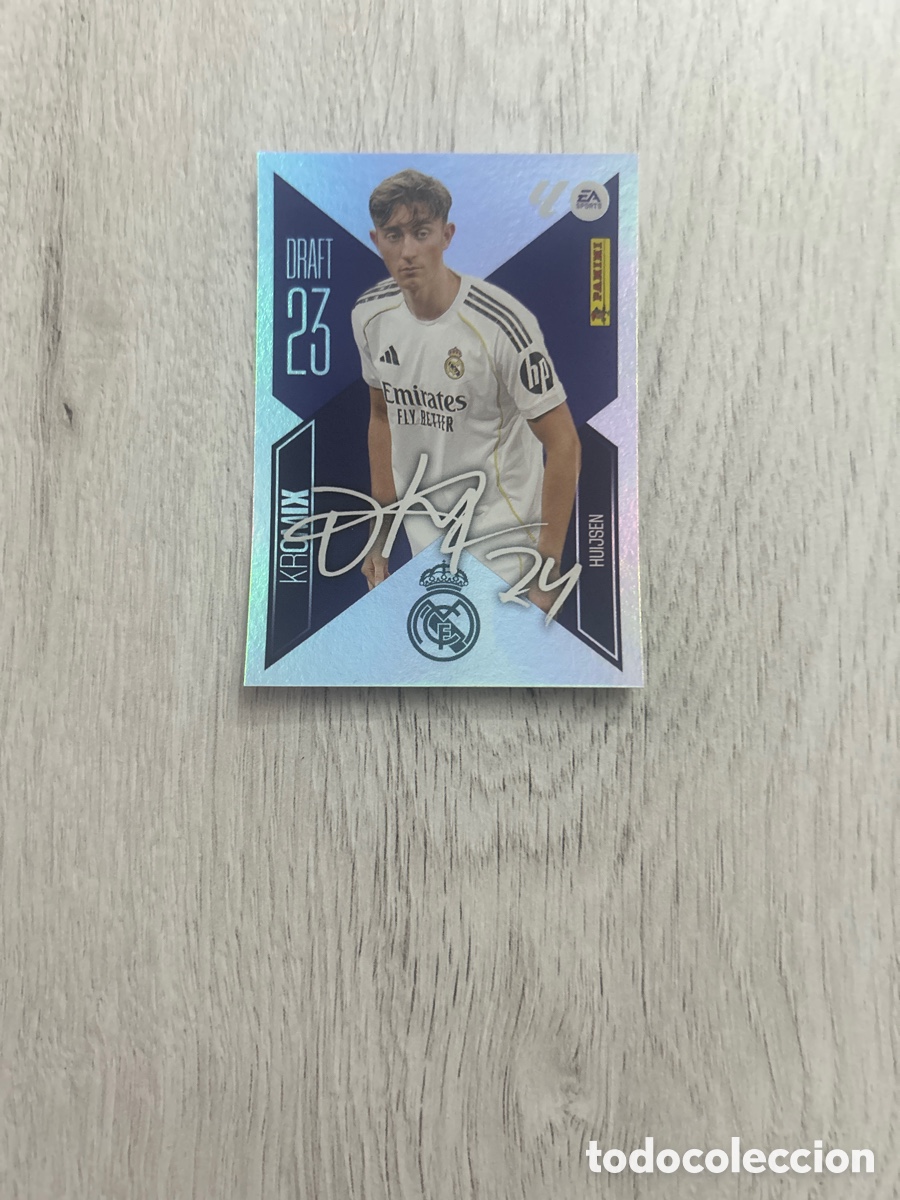 Cromos de f&uacute;tbol: Huijsen K10 K 10 Real Madrid Draft Kromix 23 Liga Este 2026/27 26-27 Panini