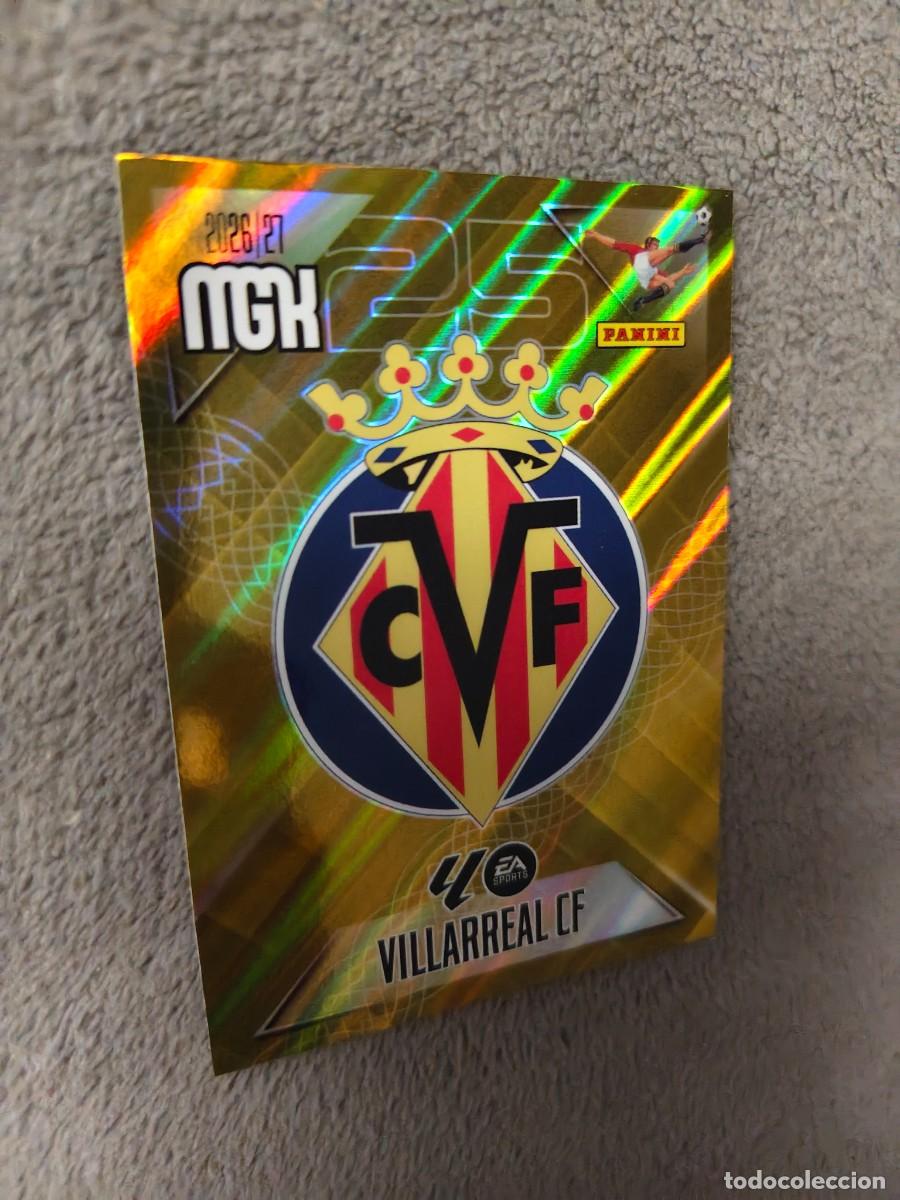 Cromos de f&uacute;tbol: 361 MEGACRACKS MGK 2026 27 ESCUDO VILLARREAL CF BASE CARD 26 2027 PANINI AAW
