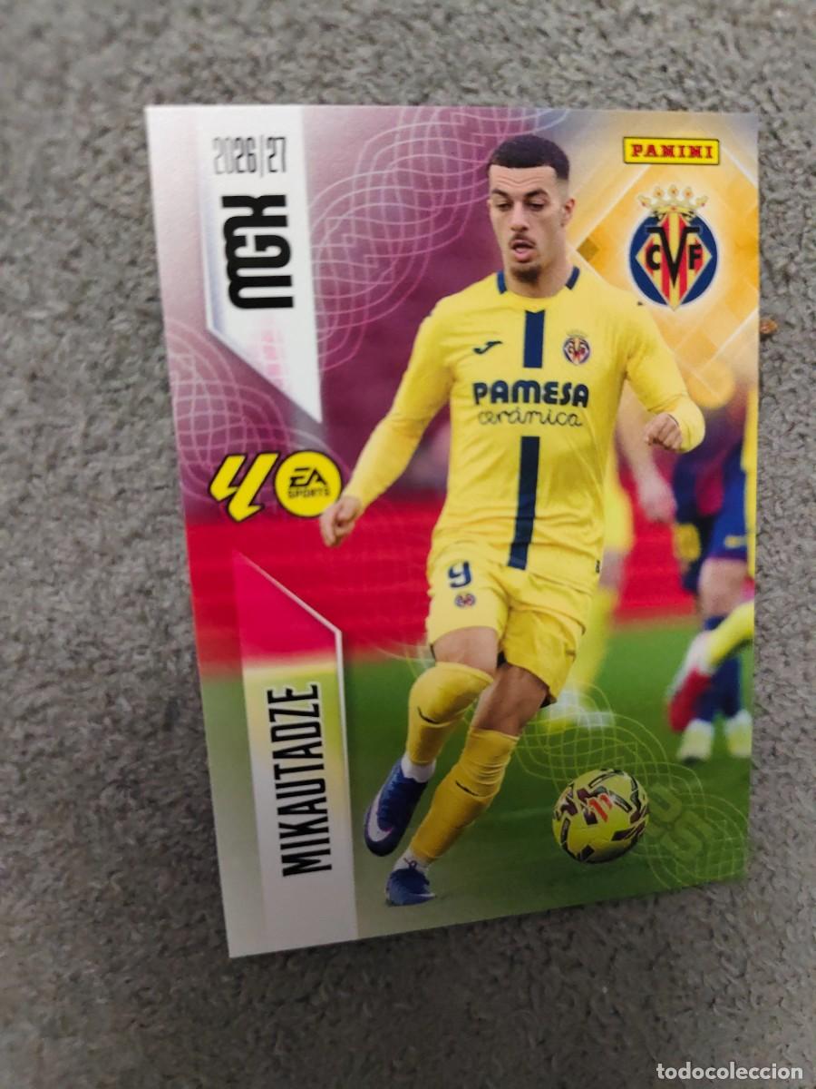 Cromos de f&uacute;tbol: 376 MEGACRACKS MGK 2026 27 MIKAUTADZE VILLARREAL CF BASE CARD 26 2027 PANINI AAW