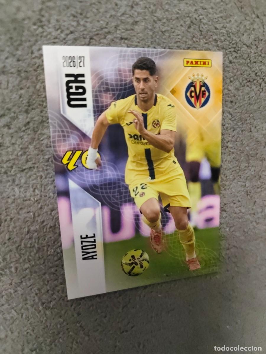 Cromos de f&uacute;tbol: 377 MEGACRACKS MGK 2026 27 AYOZE VILLARREAL CF BASE CARD 26 2027 PANINI AAW