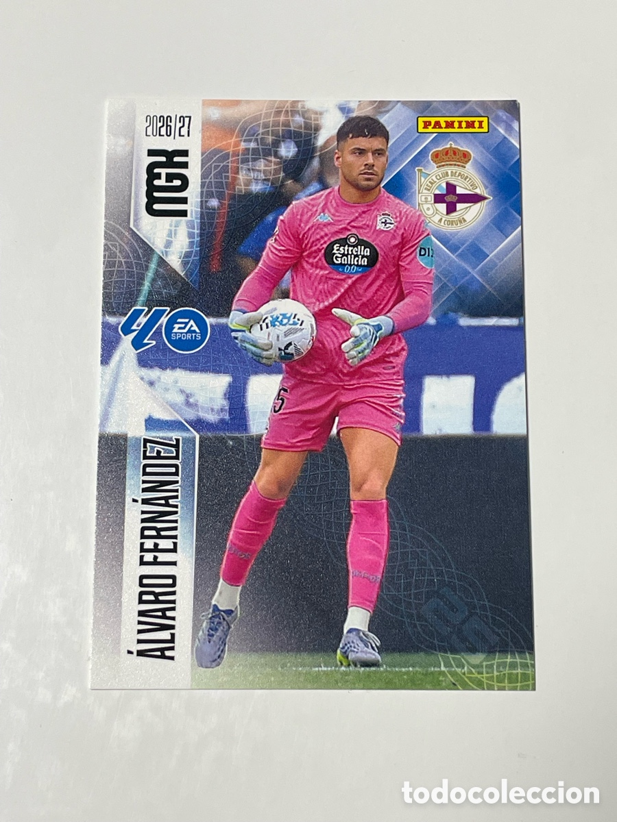 Cromos de f&uacute;tbol: &Aacute;lvaro Fern&aacute;ndez Deportivo de La Coru&ntilde;a Panini Megacracks 26/27 #128