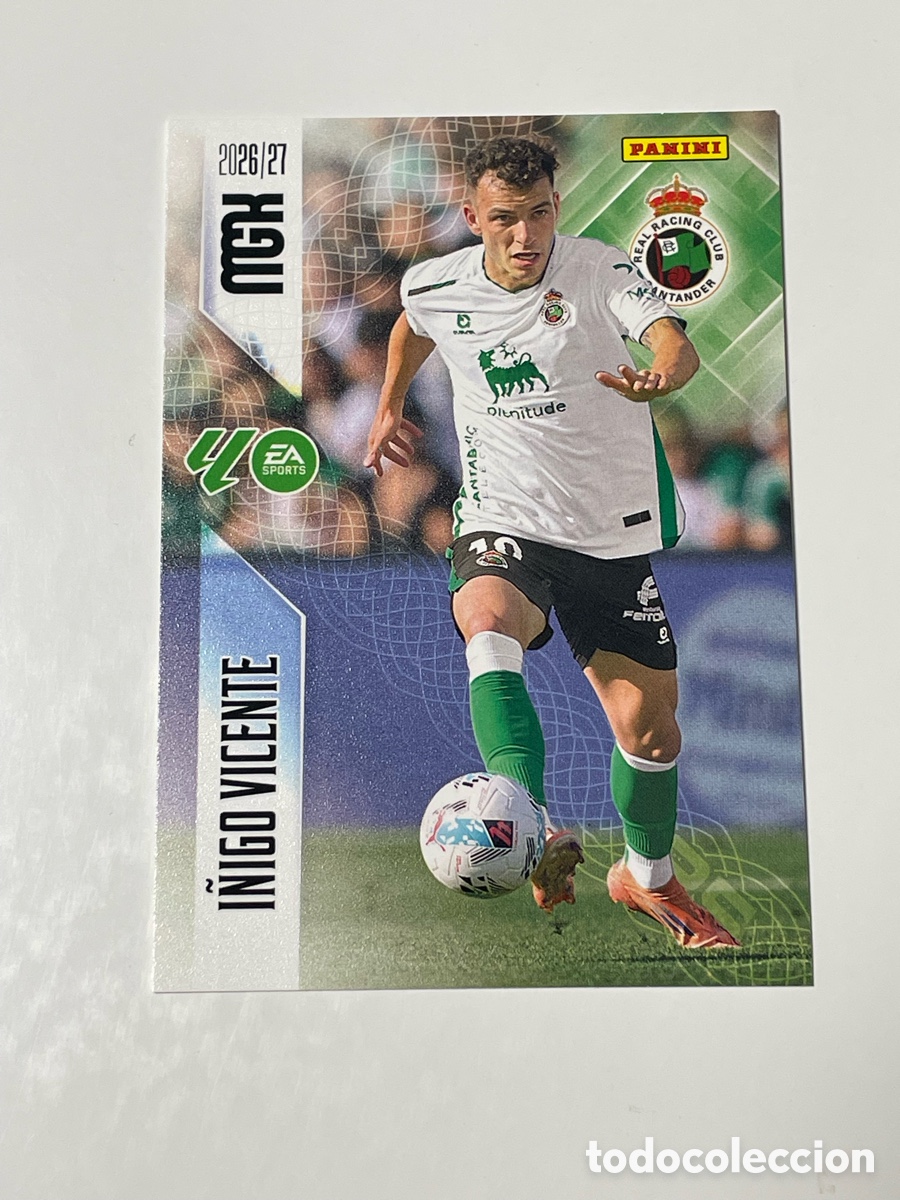 Cromos de f&uacute;tbol: I&ntilde;igo Vicente Racing de Santander Panini Megacracks 26/27 #288